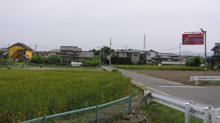 水田と住宅街
