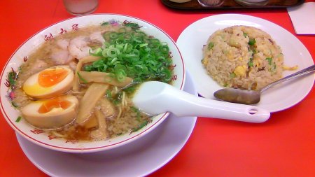 焼きめし定食（830円）＋味玉（100円）