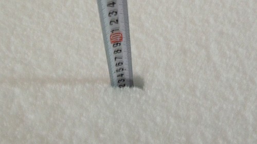 自宅前で34cm積雪観測