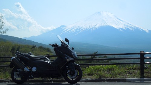 富士山とT-MAXのツーショット