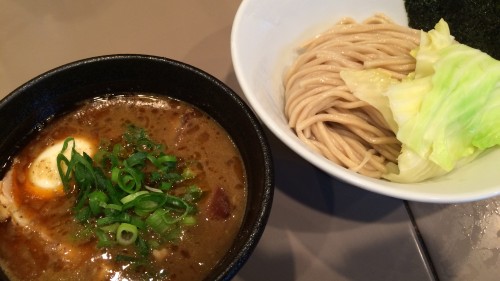 海老肉入りつけ麺(1000円)