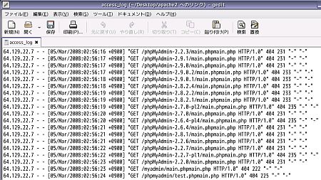 とっても怪しいアクセスログ